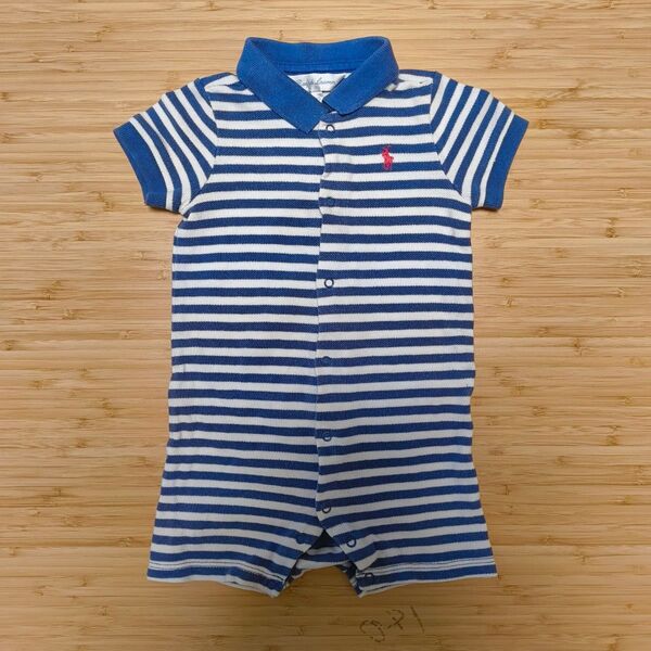 【美品】ラルフローレン 半袖ロンパース ポロシャツ風 サイズ70