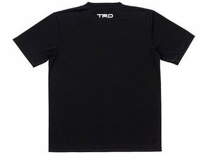 TRD ティーアールディ 半袖 ドライ Tシャツ 黒 ブラック 左胸 背中上部 TRDロゴ入り サイズ：L ファッション
