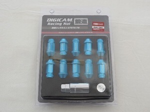 DIGICAM デジキャン レーシングナット ライトブルー M12×1.5 45mm 20本SET レクサス IS ASE30 GSE3# AVE30 H25/5～