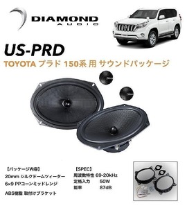 [ марка машины особый дизайн ] Toyota 150 серия Prado специальный передняя дверь динамик высокочастотный динамик бриллиант аудио звук упаковка US-PRD