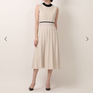 新品タグ★マーリエルカセット maglie ★バイカラーニットワンピース