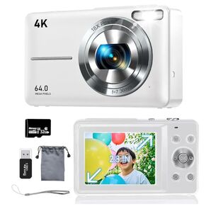 64MP UHD 4K コンパクトデジタルカメラ