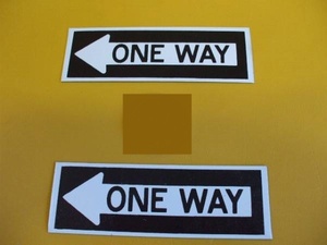  sign tin plate made [ONE WAY]( width direction *2 sheets set )* free shipping 