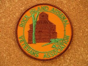 80s ロック アイランド アーセナルROCK ISLAND ARSENAL VETERANS ASSOCIATIONビンテージ刺繍ワッペン/南北戦争アップリケ囚人パッチ刑務所