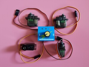 サーボテスター1個+超小型 サーボ モーター 金属歯車 Servo 4個