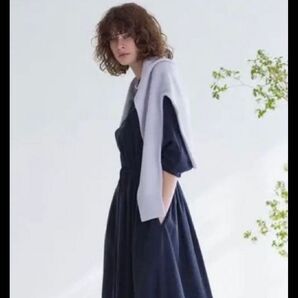 2023 ss ebure シルクナイロンドルマンスリーブワンピース エブール