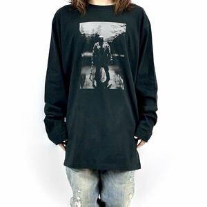 新品 大きい オーバーサイズ XXL 3XL 4XL 対応 13日の金曜日 ジェイソン ナタ 鉈 クリスタルレイク ビッグ ロンT 長袖 Tシャツ パーカー 可