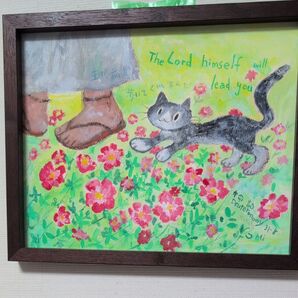 絵画 ポーチュラカ 原画 聖書のことば みなみななみ