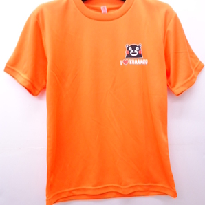 【KCM】XEB-F100-SS★新品★【くまもん】レディース 半袖Tシャツ オレンジ ハンドボールの画像1