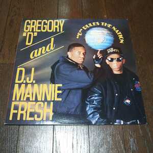 GREGORY D AND D.J. MANNIE FRESH / ’’D’’ RULES THE NATION /LP/STEVE SILK HURLEY/ALLEN TOUSSAINT/ELECTRO/MIAMI BASS/ミドル