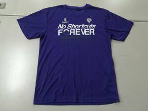 古着 No Shortcuts FOREVER Tシャツ紫 M ⑧