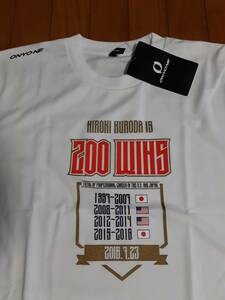 広島カープ 黒田博樹 ONYONE オンヨネ 200勝記念Tシャツ Ｌ 白