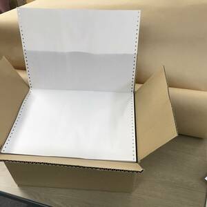 連続用紙　文運堂　白紙フォーム　1箱（2000枚）4
