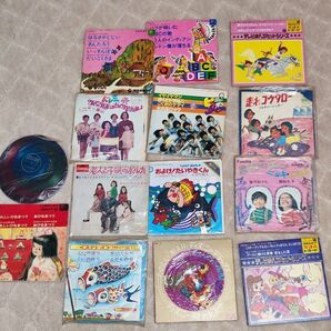 昭和アニソン 童謡テレビ番組ソング シングルレコード13枚 非売品ソノシート13枚