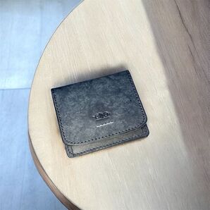 【プエブロ】二つ折り財布 ブラック ハンドメイド