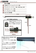 L型 フィルムアンテナ HF201 コネクター