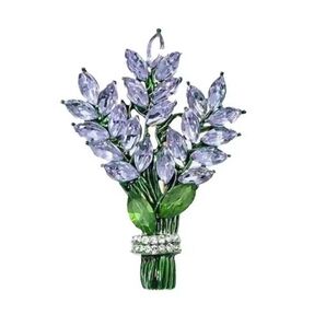 ブローチ ラベンダーブーケ 花束 パープル 紫 上品 清楚 エレガント 華麗 かわいい 可愛い フォーマル アクセサリーピン