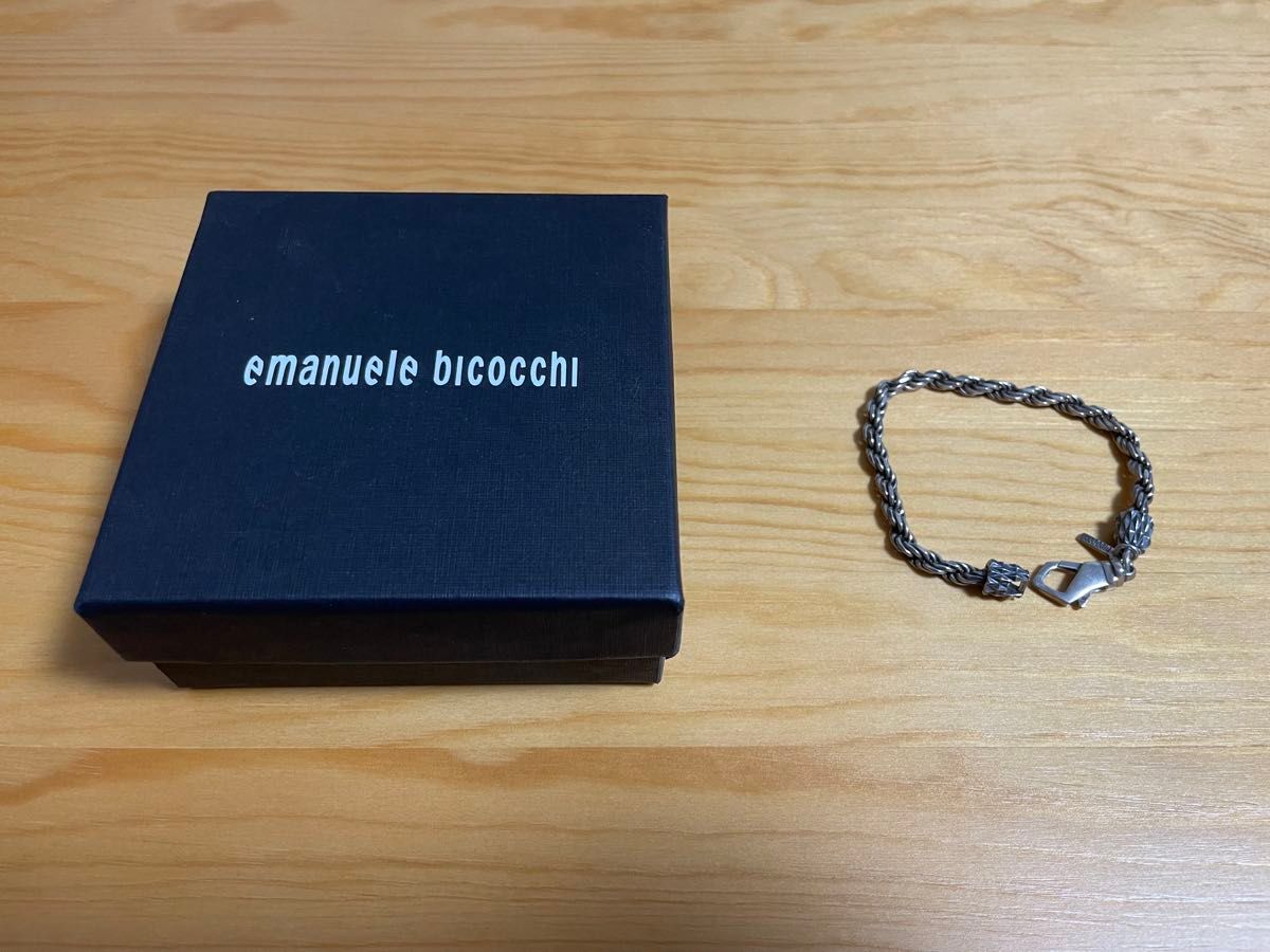 Emanuele Bicocchi ブレスレット SV925 シルバー ロープチェーンブレスレット