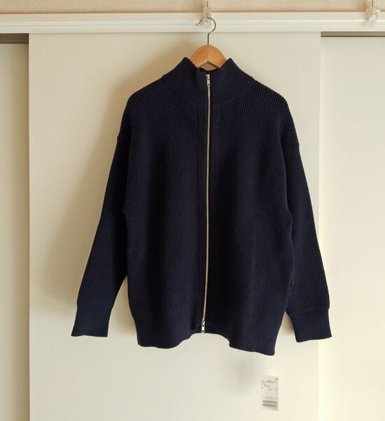 新品 2024 スピック&スパン Spick & Span ジップアップカーディガン ネイビー
