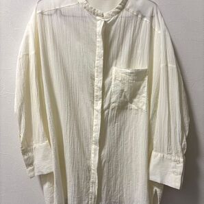 URBAN RESEARCH SENSE OF PLACE センスオブプレイス ノーカラー 長袖 シャツ ブラウス フリーサイズ