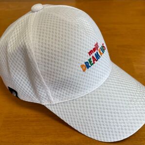 【非売品】アシックス キャップ メッシュ スポーツ meiji DREAM KIDS