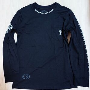 CHROME HEARTS クロムハーツ ロンT ブラック 長袖Tシャツ 海外正規品 カットソー トップス size L