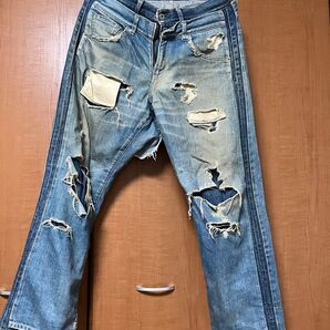 ウィズリミテッド ダメージ加工ジーンズ