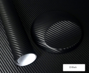 X190　防水 カー スタイリング ラップ　車のステッカー　50ｃｍ x 200ｃｍ 3D 炭素繊維 ビニールフィルム　4色選択