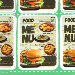 バーガーメニュー プラ板 デコパーツ