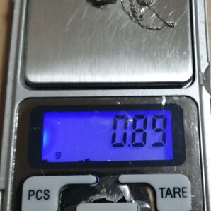 【長め約42センチ!値下不可】250811 Pt850 約0.89g スクリュー ネックレス チェーン プラチナ