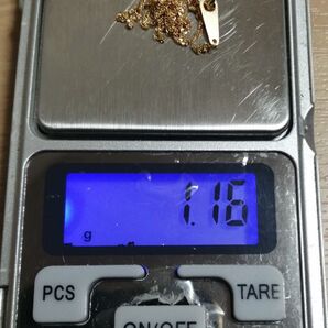 【長め約41センチ!激安!】251069 k18 約1.16g スクリュー ネックレス チェーン