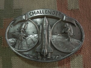 ◆ 1984’S　USA製 ◆スペースシャトル Challenger チャレンジャーバックル BERGAMOT BRASS WORKS◆ K30