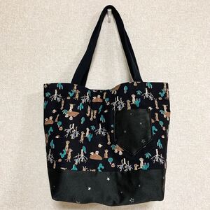 ハンドメイド トートバッグ サブバッグ ショルダーバッグレッスンバッグ お子様用
