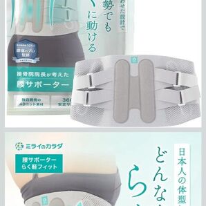 ミライのカラダ 腰サポーター らく軽フィット 接骨院院長監修 ADニット素材