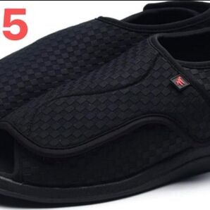 介護用靴 介護シューズ サイズ展開あり 28.5センチ 介護靴 黒 介護用品