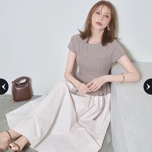 JUSGLITTY ジャスグリッティー ビスチェニットドッキングワンピース M