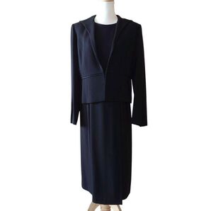高級 クロエ イギン ブラックフォーマル ワンピース ジャケット セットアップ 大きいサイズ 礼服 喪服 冠婚葬祭