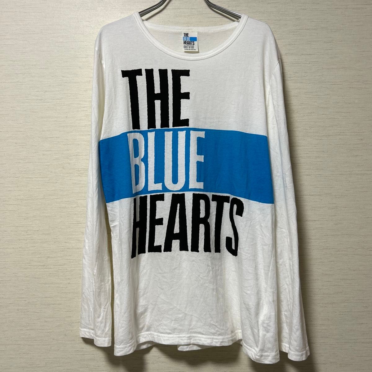 THE BLUE HEARTS ブルーハーツ ロンT 長袖 Tシャツ ホワイト