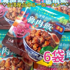 【台湾屋台の魯肉飯 ルーローハン 6袋】