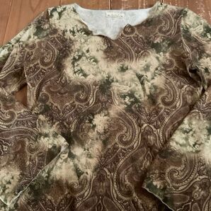 【goa】ネイティブ系トップス ジプシー柄カットソー 長袖トップス ヒッピースタイル