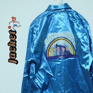 【holloway】古着屋購入 USA製 デザイン ナイロンジャケット
