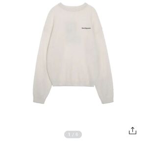 rest&recreation ニット 韓国 白 HAIRY JACQUARD KNIT TOP - IVORY