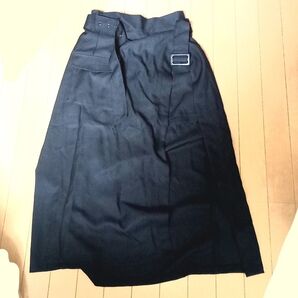 ラップスカート ブラック 深スリット 地雷 量産 病み