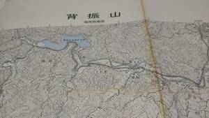 　古地図 　背振山　佐賀県　地図　資料　46×57cm　　昭和44年測量　　昭和47年発行