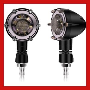 バイク ウインカー オートバイ ターンシグナル 12V ホワイト イエロー