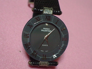  rare article design FRANCO VARENTINO wristwatch black 