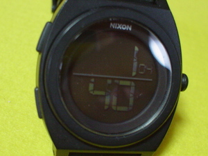  rare article NIXON DIGIT THE TIME TELLER DIGI 100m wristwatch black junk 