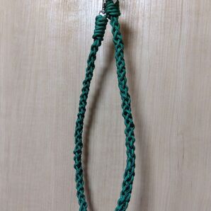 長め 約76センチ パラコード 緑系 ウォレットロープ