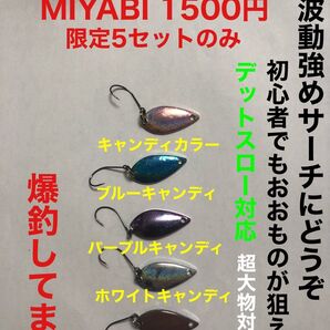 管釣り爆釣スプーン1.4g5個セット限定10セットMIYABI初心者でも釣れる