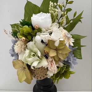 プリザーブドフラワー仏花 ステムタイプB458